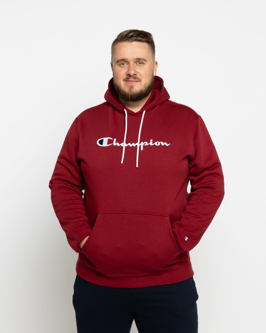 Sweat à capuche grande taille rouge