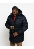 Parka longue grande taille bleu marine Size factory