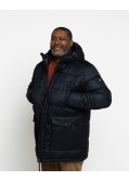 Parka longue grande taille bleu marine