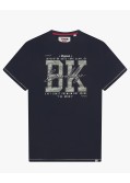 Tee shirt Brooklyn camouflage grande taille bleu marine