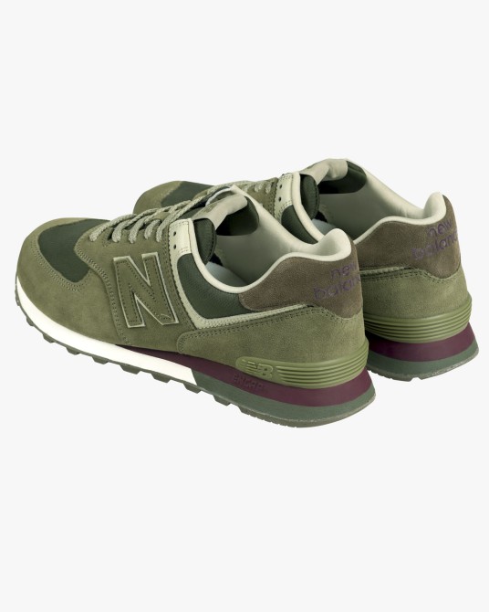 Sneakers 574 grande taille vert kaki