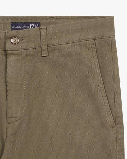 Pantalon chino taupe pour homme grand