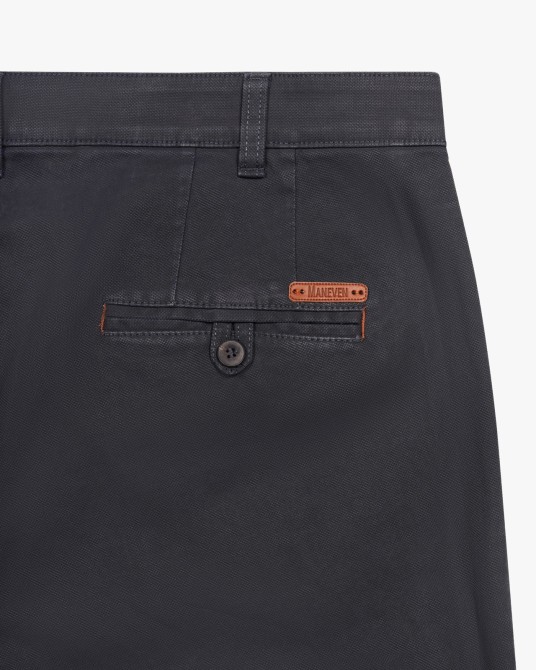 Pantalon chino grande taille bleu marine