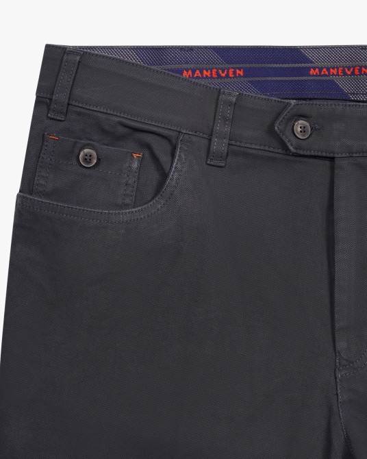 Pantalon chino grande taille bleu marine