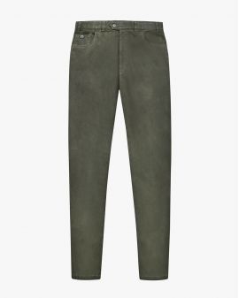 Pantalon chino grande taille vert foncé