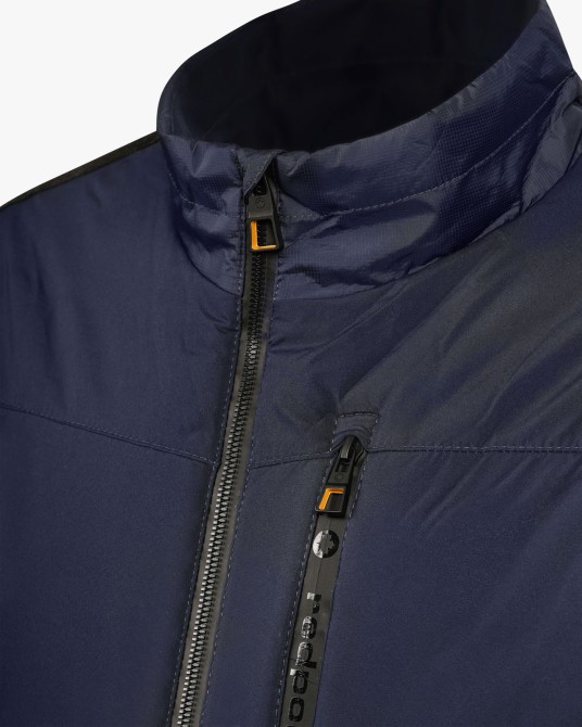 Blouson mi matelassé grande taille bleu marine