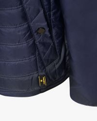 Blouson mi matelassé grande taille bleu marine