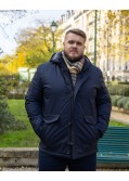 Parka Rainseries grande taille bleu marine