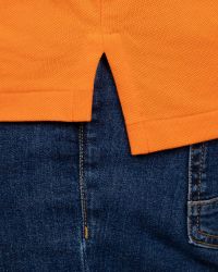 Polo piqué grande taille orange