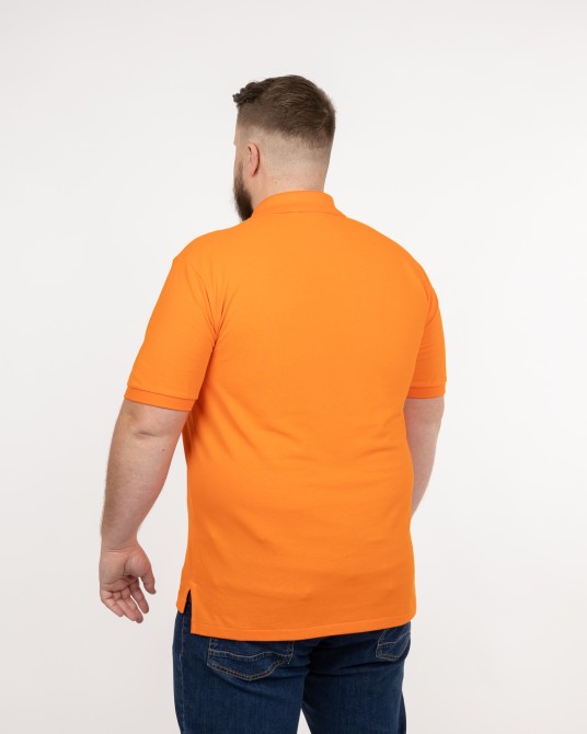 Polo piqué grande taille orange