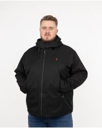 Parka déperlante grande taille noir