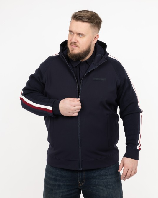 Gilet bimatière grande taille bleu marine