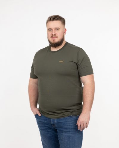 T-shirt col rond grande taille vert
