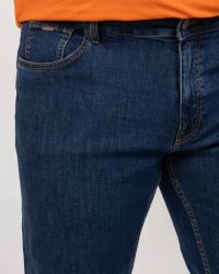 Jean B4 grande taille bleu indigo