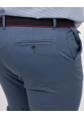 Pantalon chino avec ceinture grande taille bleu