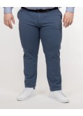 Pantalon chino avec ceinture grande taille bleu