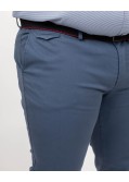 Pantalon chino avec ceinture grande taille bleu