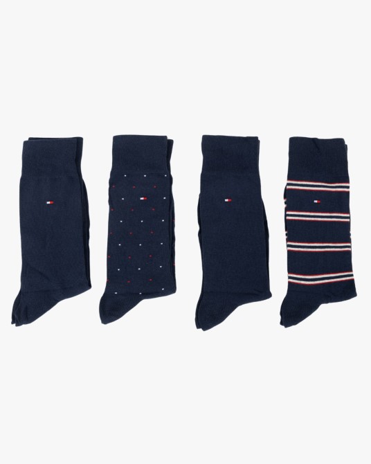 Coffret de 4 paires de chaussettes grande taille bleu marine