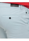 Pantalon chino oxford grande taille bleu