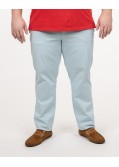 Pantalon chino oxford grande taille bleu