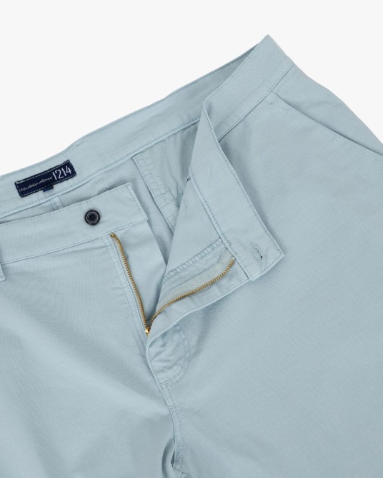 Pantalon chino oxford grande taille bleu