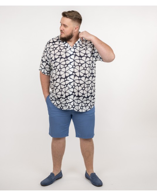 Short chino grande taille bleu ciel