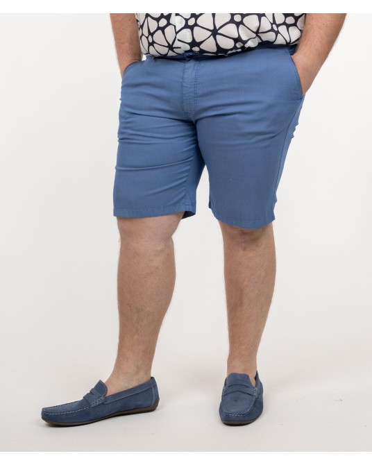 Short chino grande taille bleu ciel