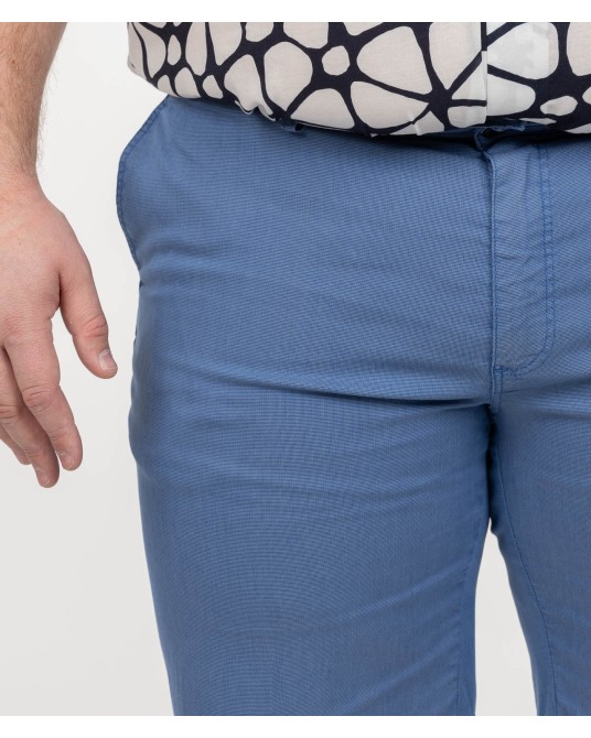 Short chino grande taille bleu ciel