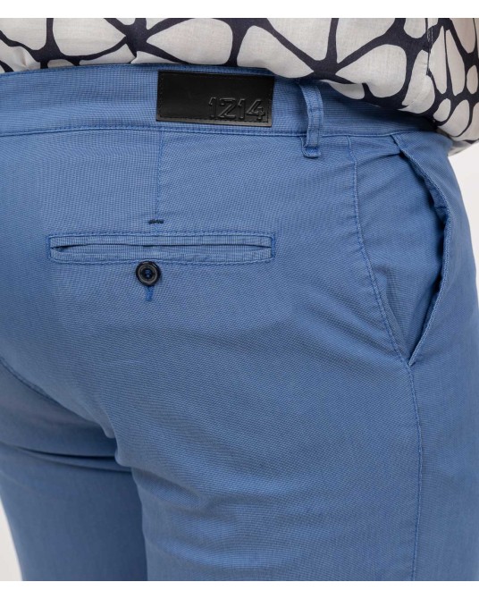 Short chino grande taille bleu ciel