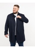 Imperméable en coton grande taille bleu marine