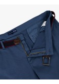 Pantalon chino avec ceinture grande taille bleu