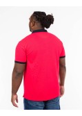 Polo piqué grande taille rouge