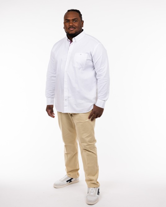 Chemise oxford grande taille blanc