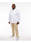 Chemise oxford grande taille blanc