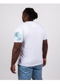 Tee shirt flammé grande taille blanc