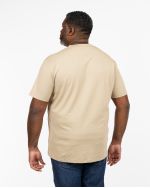 T-shirt col V grande taille beige