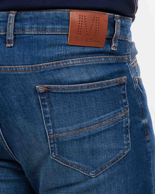 Jean grande taille bleu indigo