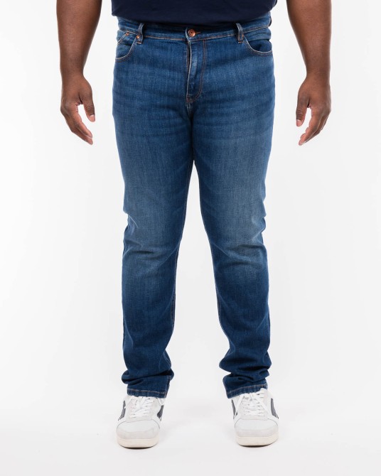 Jean grande taille bleu indigo