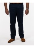 Pantalon chino twill grande taille bleu marine