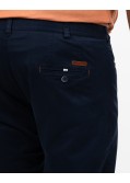 Pantalon chino twill grande taille bleu marine