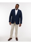 Veste seersucker pour homme grand bleu marine