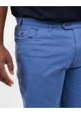 Pantalon chino twill grande taille bleu