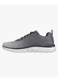 Baskets Track pour pieds larges grande taille gris