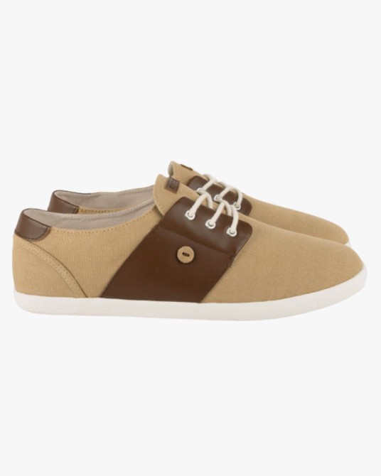 Sneakers Cypress en toile grande taille beige