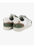 Sneakers Hazel cuir et daim grande taille blanc