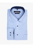 Chemise dobby diamant grande taille bleu