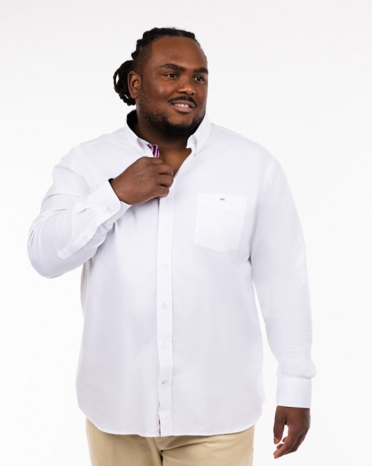 Chemise oxford grande taille blanc