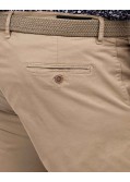 Short chino avec ceinture grande taille beige