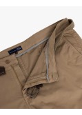 Short chino avec ceinture grande taille beige