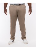 Pantalon chino avec ceinture grande taille grand taupe